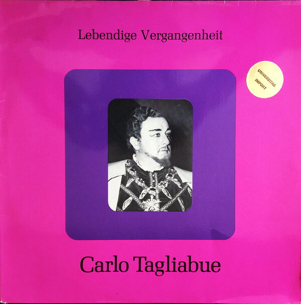 LP Carlo Tagliabue Lebendige Vergangenheit - Carlo Tagliabue LV270 Lebendige Vergangenh /00260
