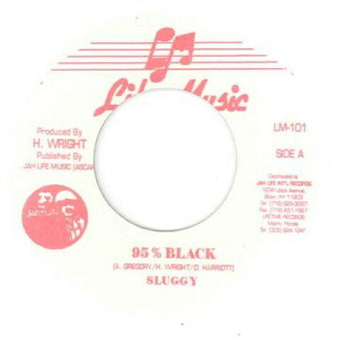 【新品】米7” Sluggy Ranks 95% Black In Jail / Version LM101 Jah Life US /00040 【新品】米7” Sluggy Ranks 95% Black In Jail / Version LM101 Jah Life US /00040
