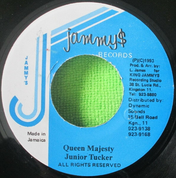 【中古】7” Junior Tucker Queen Majesty NONE Jammys Records /00080