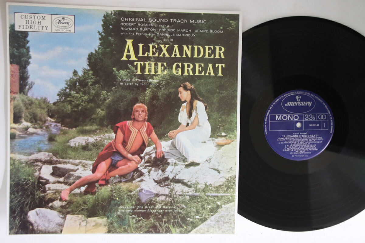 LP OST, Mario Nascimbene アレキサンダー大王 Alexander The Great MG20148 MERCURY /00260