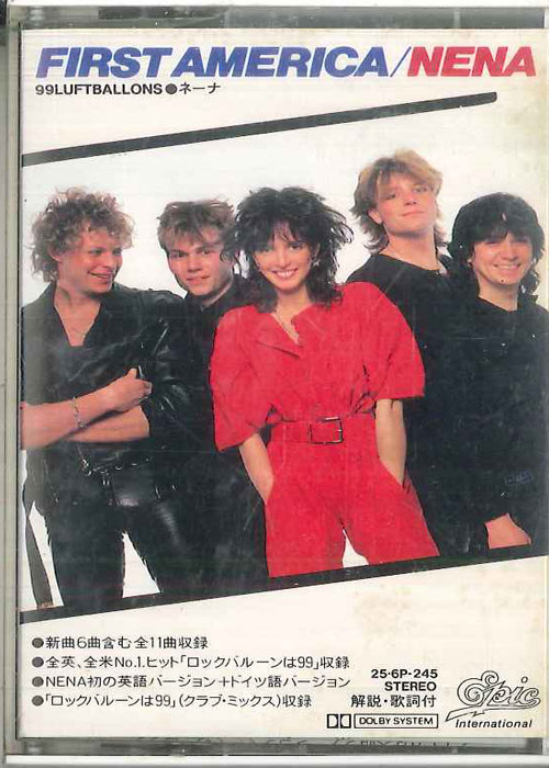 【中古】Cassette Nena First America 99 Luftballons 256P245 EPIC INTERNATIONAL /00110