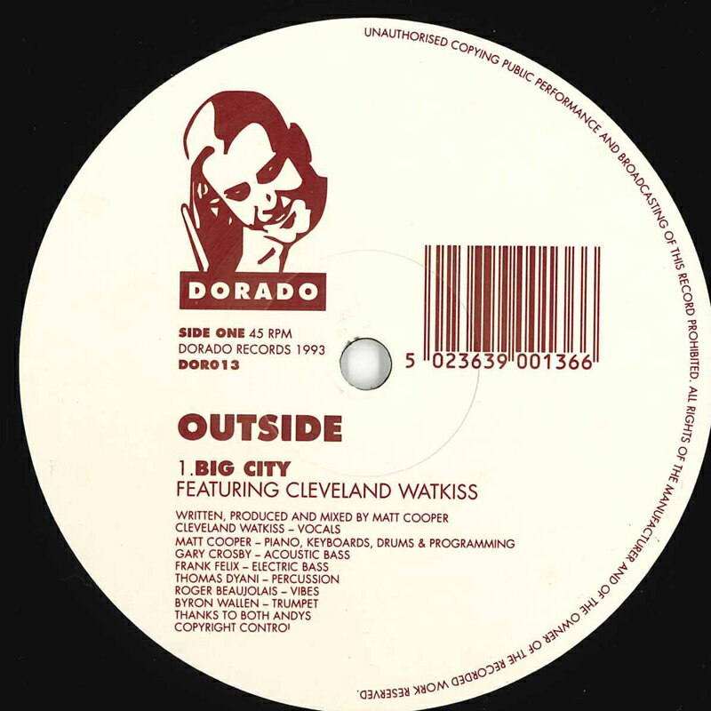 12” Outside Big City / Ruffneck Radio DOR013 DORADO /00250