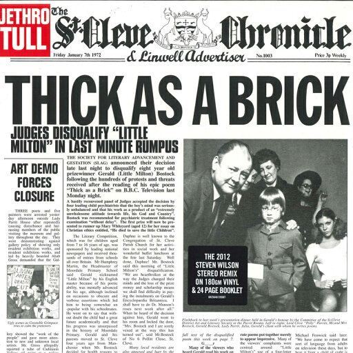 【新品】欧LP Jethro Tull Thick As A Brick 0825646139507 Chrysalis /00260 【新品】欧LP Jethro Tull Thick As A Brick 0825646139507 Chrysalis /00260