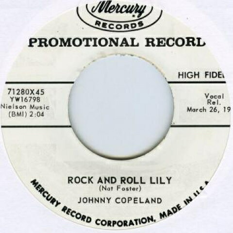 ・アーティスト Johnny Copeland / George Young ・タイトル Rock And Roll Lilly / Can't Stop Me ・レーベル・型番 Mercury UK MERCURY71280 ・フォーマッ...