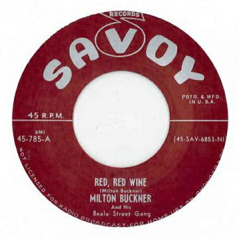 Other - 【新品】英7” Milt Buckner Red Red Wine / Boogie Grunt 45785 Savoy UK /00048
