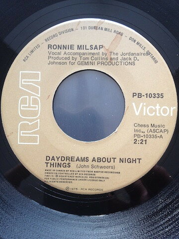 7” Ronnie Milsap Daydreams About Night Things PB10335 RCA Victor /00080