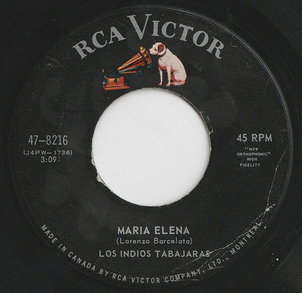 Other - 【中古】7” Los Indios Tabajaras Maria Elena 478216 RCA Victor /00080
