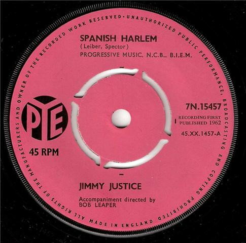 【中古】英7” Jimmy Justice Spanish Harlem 7N15457 /00080