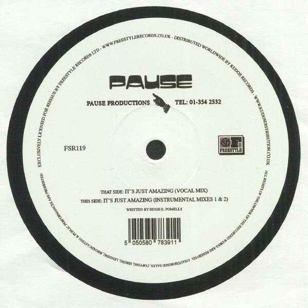 【新品】英12” Pause Its Just Amazing FSR119 Freestyle Records /00250