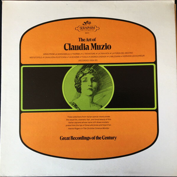 LP Claudia Muzio The Art Of Claudia Muzio 60111 Seraphim /00260