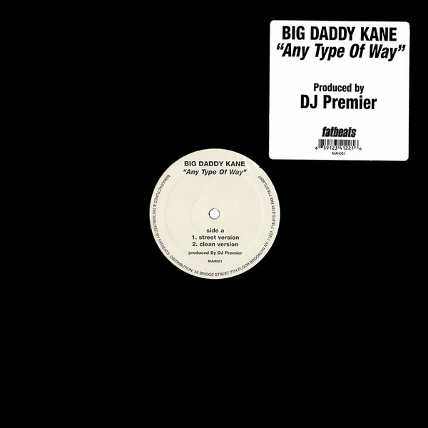 12” Big Daddy Kane Any Type Of Way MAH001 Fat Beats /00250