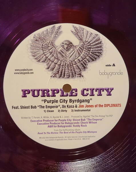 12” Purple City Purple City Byrdgang BBGSI55 BABYGRANDE /00250