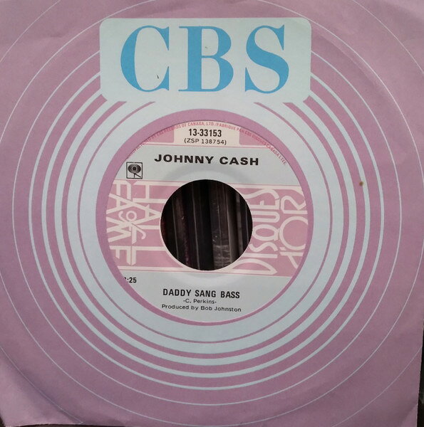 【中古】7” Johnny Cash Daddy Sang Bass / Folsom Prison Blues 1333153 Columbia /00080