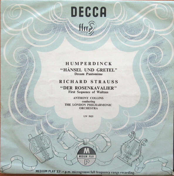 【中古】10” Engelbert Humperdinck , Richar Hansel Und Gretel - Der Rosenkavalier LW5025 Decca /00200