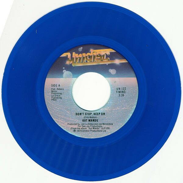 【中古】7” Kat Mandu Dont Stop, Keep On UN122 Unidisc /00080
