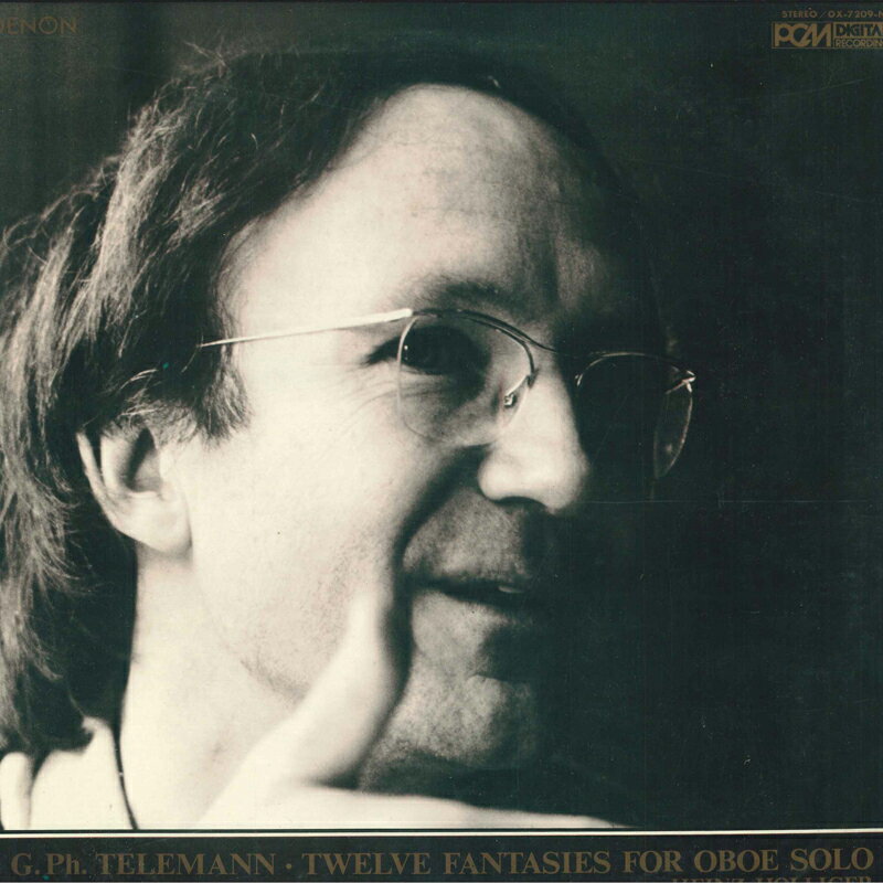【中古】LP Heinz Holliger Twelve Fantasies For Oboe Solo OX7209ND Denon Japan Vinyl /00260