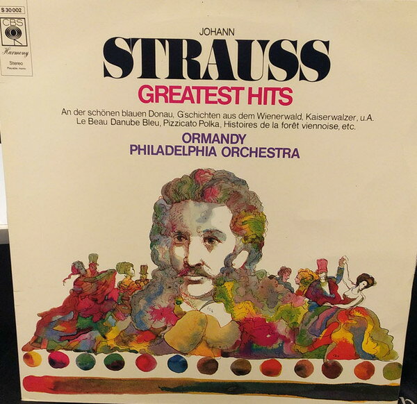 ・アーティスト Johann Strauss Jr. - Eugene Ormandy, The Philadelphia Orchestra ・タイトル Johann Strauss' Greatest Hits ・レーベル・型番 CBS Harmony S30002 ・フォーマット LPレコード ・コンディション(盤) 非常に良い(EX) ・コンディション(ジャケット) 良い (VG+) ・コンディション(帯) オビなし ・特記事項 【カバー変色】 サンプル画像です。実際の商品の画像ではありません 商品写真はバーコード/カタログ番号に対応したサンプル画像ですので、お送りする商品の画像ではありません。帯やライナーなどの付属品は、特記事項に記載されている場合のみ含まれます。プロモやカラーレコードなどの仕様についても、該当する場合のみ特記事項に記載しています。 【ご購入前に必ずご確認ください】 ・本店サイト(www.recordcity.jp)とは価格、送料が違います ・本店サイト、その他支店のオーダーとは同梱発送できません ・注文確定後に別の注文を頂いた場合、注文同士の同梱は致しかねます。 ・別倉庫から発送しているため、店頭受け渡しは対応しておりません ・一部商品は他の通販サイトでも販売しているため、ご注文のタイミングによっては商品のご用意ができない場合がございます。 ・土日祝日はお休みです 金曜・祝前日9時以降のご連絡またはご入金は、返答または発送が週明け・祝日明けに順次対応となります。 ・ご購入後のキャンセル不可 ご購入後のキャンセルはいかなる理由においてもお受けできません。ご了承の上、ご購入くださいませ。 ・日本郵便(ゆうパック/ゆうメール)によるお届けになります。 ・中古品であることをご理解ください 当ストアでは中古商品を主に販売しております。中古品であることをご理解の上ご購入ください。また、一部商品はRecordCityオンラインストアで試聴可能です。 ・返品について お客様のご都合による返品は一切承っておりません。 表記の内容と実際の商品に相違がある場合、また針飛び等で返品・返金をご希望される場合は、商品の到着後1週間以内にご連絡ください。商品の返送をこちらで確認後、キャンセル・返金を行います。 コンディションVG以下の商品は返品できません。プレイに影響のない表面のこすれ傷、プレス起因のノイズ盤は返品の対象外です。 【コンディション表記】 ・ほぼ新品(M-)(Like New) 完全な新品。未使用。当店ではほぼ使用しません ・非常に良い(EX)(Excellent) 中古盤として美品な状態。わずかな経年を感じるものの傷みを感じさせない、当店基準で最高の状態 ・良い(VG+)(Very Good Plus) 丁寧に扱われた中古品で、軽い使用感がみられる。 ・可(VG)(Acceptable) 使い込まれた中古品で、「良い」よりもさらに使用感がみられる。 ・悪い(VG-)(Bad) 状態が悪いアイテム。使用の保障はなく、再生不可、針飛び、目立つノイズがあるかもしれない。状態によるクレーム不可。返品不可。 ・非常に悪い(G)(Very Bad) 「悪い」よりさらに状態が悪いアイテム。使用の保障はなく、再生不可、針飛び、目立つノイズがあるかもしれない。状態によるクレーム不可。返品不可。 ・ジャンク(Fair)(Junk/Fair) 割れている、反っている、水ダメージがある、カビ、ジャケットが分離している、ひどい書き込み、ひどい擦れなど最低の状態。使用の保障はなく、再生不可、針飛び、目立つノイズがあるかもしれない。状態によるクレーム不可。返品不可。 ・ジャンク(Poor)(Junk/Poor) 割れている、反っている、水ダメージがある、カビ、ジャケットが分離している、ひどい書き込み、ひどい擦れなど最低の状態。使用の保障はなく、再生不可、針飛び、目立つノイズがあるかもしれない。状態によるクレーム不可。返品不可。