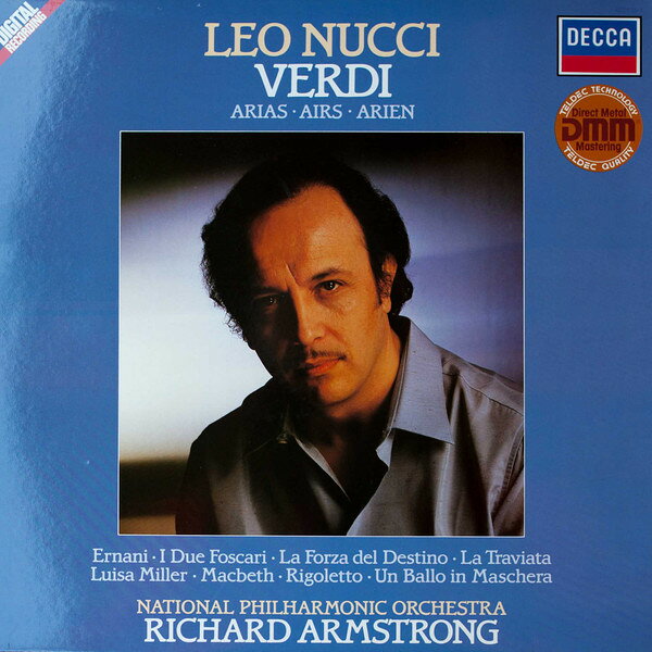 LP Leo Nucci National Philharmo Verdi: Arias - Airs- Arien 642937 TELDEC Schallplatten /00260