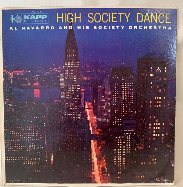 ・アーティスト Al Navarro & His Society Orchestra ・タイトル High Society Dance ・レーベル・型番 KAPP RECORDS KL1072 ・フォーマット LPレコード ・コンディション(盤) 良い (VG+) ・コンディション(ジャケット) 可 (VG) ・コンディション(帯) オビなし ・特記事項 【カバー抜け】【裏カバーに小さな書き込み】 サンプル画像です。実際の商品の画像ではありません 商品写真はバーコード/カタログ番号に対応したサンプル画像ですので、お送りする商品の画像ではありません。帯やライナーなどの付属品は、特記事項に記載されている場合のみ含まれます。プロモやカラーレコードなどの仕様についても、該当する場合のみ特記事項に記載しています。 【ご購入前に必ずご確認ください】 ・本店サイト(www.recordcity.jp)とは価格、送料が違います ・本店サイト、その他支店のオーダーとは同梱発送できません ・注文確定後に別の注文を頂いた場合、注文同士の同梱は致しかねます。 ・別倉庫から発送しているため、店頭受け渡しは対応しておりません ・一部商品は他の通販サイトでも販売しているため、ご注文のタイミングによっては商品のご用意ができない場合がございます。 ・土日祝日はお休みです 金曜・祝前日9時以降のご連絡またはご入金は、返答または発送が週明け・祝日明けに順次対応となります。 ・ご購入後のキャンセル不可 ご購入後のキャンセルはいかなる理由においてもお受けできません。ご了承の上、ご購入くださいませ。 ・日本郵便(ゆうパック/ゆうメール)によるお届けになります。 ・中古品であることをご理解ください 当ストアでは中古商品を主に販売しております。中古品であることをご理解の上ご購入ください。また、一部商品はRecordCityオンラインストアで試聴可能です。 ・返品について お客様のご都合による返品は一切承っておりません。 表記の内容と実際の商品に相違がある場合、また針飛び等で返品・返金をご希望される場合は、商品の到着後1週間以内にご連絡ください。商品の返送をこちらで確認後、キャンセル・返金を行います。 コンディションVG以下の商品は返品できません。プレイに影響のない表面のこすれ傷、プレス起因のノイズ盤は返品の対象外です。 【コンディション表記】 ・ほぼ新品(M-)(Like New) 完全な新品。未使用。当店ではほぼ使用しません ・非常に良い(EX)(Excellent) 中古盤として美品な状態。わずかな経年を感じるものの傷みを感じさせない、当店基準で最高の状態 ・良い(VG+)(Very Good Plus) 丁寧に扱われた中古品で、軽い使用感がみられる。 ・可(VG)(Acceptable) 使い込まれた中古品で、「良い」よりもさらに使用感がみられる。 ・悪い(VG-)(Bad) 状態が悪いアイテム。使用の保障はなく、再生不可、針飛び、目立つノイズがあるかもしれない。状態によるクレーム不可。返品不可。 ・非常に悪い(G)(Very Bad) 「悪い」よりさらに状態が悪いアイテム。使用の保障はなく、再生不可、針飛び、目立つノイズがあるかもしれない。状態によるクレーム不可。返品不可。 ・ジャンク(Fair)(Junk/Fair) 割れている、反っている、水ダメージがある、カビ、ジャケットが分離している、ひどい書き込み、ひどい擦れなど最低の状態。使用の保障はなく、再生不可、針飛び、目立つノイズがあるかもしれない。状態によるクレーム不可。返品不可。 ・ジャンク(Poor)(Junk/Poor) 割れている、反っている、水ダメージがある、カビ、ジャケットが分離している、ひどい書き込み、ひどい擦れなど最低の状態。使用の保障はなく、再生不可、針飛び、目立つノイズがあるかもしれない。状態によるクレーム不可。返品不可。