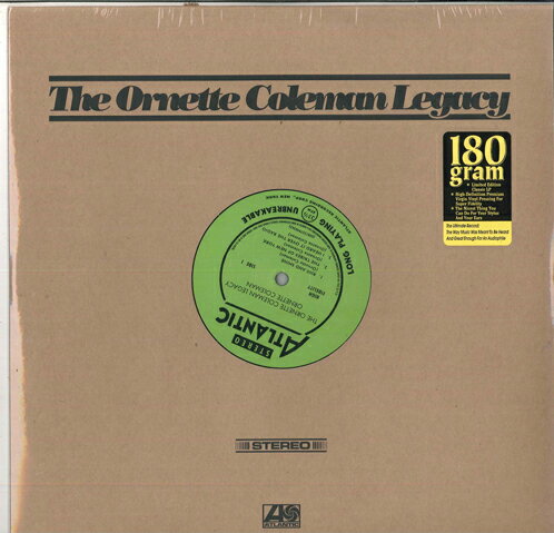 【新品】LP Ornette Coleman Legacy 0081227940362 /00260 【新品】LP Ornette Coleman Legacy 0081227940362 /00260
