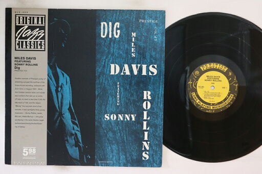 【中古】米LP Miles Davis, Sonny Rollins Dig OJC005 ORIGINAL JAZZ CLASSI /00260 【中古】米LP Miles Davis, Sonny Rollins Dig OJC005 ORIGINAL JAZZ CLASSI /00260
