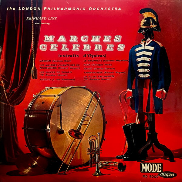 【中古】仏LP London Philharmonic Orchestra, Marches Celebres (Extraits DOperas) MD9009 Mode Disques /00260