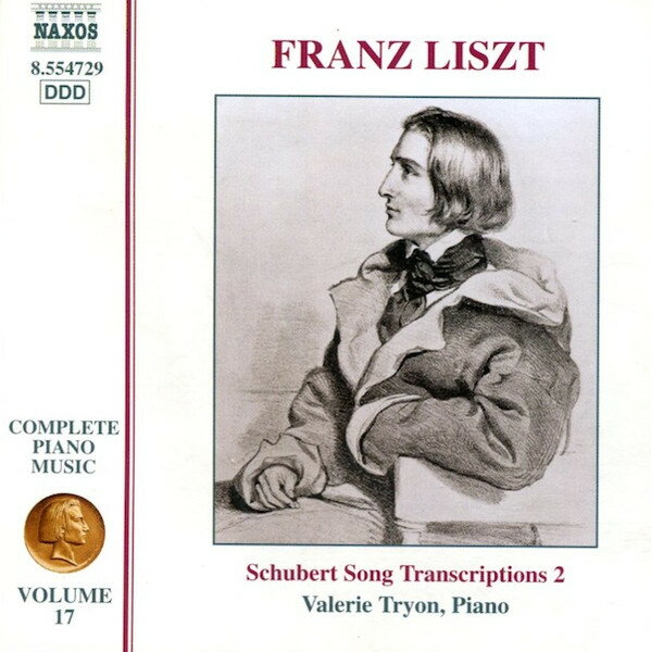 【中古】CD Franz Liszt, Valerie Tryon Schubert Song Transcriptions 2 8554729 Naxos /00110