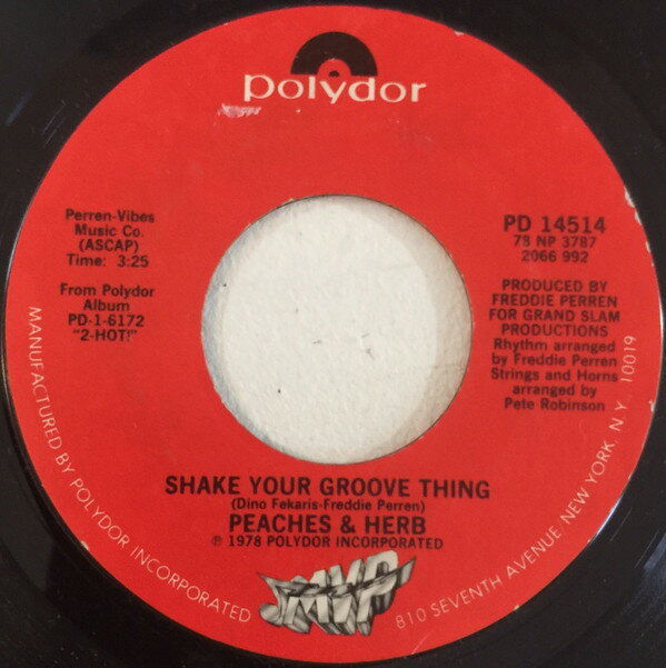 【中古】米7” Peaches &amp; Herb Shake Your Groove Thing PD14514 Polydor, MVP Records /00080