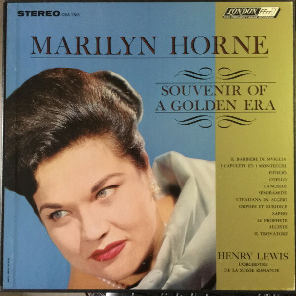 【中古】米3LP Marilyn Horne , Henry Lewis , Souvenir Of A Golden Era OSA1263 London R...