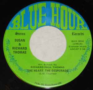 【中古】米7” Susan &amp; Richard Thomas The Heart, The Desperado BH31014 Blue Hour Records /00080