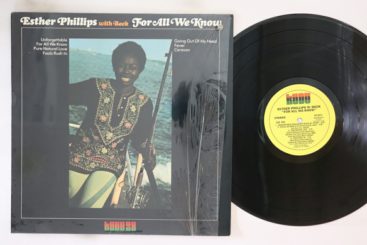・アーティスト Esther Phillips, Joe Beck ・タイトル For All We Know ・レーベル・型番 Kudu KU28S1 ・フォーマット LPレコード ・コンディション(盤) 良い (VG+) ・コンディション(ジャケット) 良い (VG+) ・コンディション(帯) オビなし ・特記事項 【カバーにカットアウトホール】【シュリンク残し】 実際に発送される商品の画像です 【ご購入前に必ずご確認ください】 ・本店サイト(www.recordcity.jp)とは価格、送料が違います ・本店サイト、その他支店のオーダーとは同梱発送できません ・注文確定後に別の注文を頂いた場合、注文同士の同梱は致しかねます。 ・別倉庫から発送しているため、店頭受け渡しは対応しておりません ・一部商品は他の通販サイトでも販売しているため、ご注文のタイミングによっては商品のご用意ができない場合がございます。 ・土日祝日はお休みです 金曜・祝前日9時以降のご連絡またはご入金は、返答または発送が週明け・祝日明けに順次対応となります。 ・ご購入後のキャンセル不可 ご購入後のキャンセルはいかなる理由においてもお受けできません。ご了承の上、ご購入くださいませ。 ・日本郵便(ゆうパック/ゆうメール)によるお届けになります。 ・中古品であることをご理解ください 当ストアでは中古商品を主に販売しております。中古品であることをご理解の上ご購入ください。また、一部商品はRecordCityオンラインストアで試聴可能です。 ・返品について お客様のご都合による返品は一切承っておりません。 表記の内容と実際の商品に相違がある場合、また針飛び等で返品・返金をご希望される場合は、商品の到着後1週間以内にご連絡ください。商品の返送をこちらで確認後、キャンセル・返金を行います。 コンディションVG以下の商品は返品できません。プレイに影響のない表面のこすれ傷、プレス起因のノイズ盤は返品の対象外です。 【コンディション表記】 ・ほぼ新品(M-)(Like New) 完全な新品。未使用。当店ではほぼ使用しません ・非常に良い(EX)(Excellent) 中古盤として美品な状態。わずかな経年を感じるものの傷みを感じさせない、当店基準で最高の状態 ・良い(VG+)(Very Good Plus) 丁寧に扱われた中古品で、軽い使用感がみられる。 ・可(VG)(Acceptable) 使い込まれた中古品で、「良い」よりもさらに使用感がみられる。 ・悪い(VG-)(Bad) 状態が悪いアイテム。使用の保障はなく、再生不可、針飛び、目立つノイズがあるかもしれない。状態によるクレーム不可。返品不可。 ・非常に悪い(G)(Very Bad) 「悪い」よりさらに状態が悪いアイテム。使用の保障はなく、再生不可、針飛び、目立つノイズがあるかもしれない。状態によるクレーム不可。返品不可。 ・ジャンク(Fair)(Junk/Fair) 割れている、反っている、水ダメージがある、カビ、ジャケットが分離している、ひどい書き込み、ひどい擦れなど最低の状態。使用の保障はなく、再生不可、針飛び、目立つノイズがあるかもしれない。状態によるクレーム不可。返品不可。 ・ジャンク(Poor)(Junk/Poor) 割れている、反っている、水ダメージがある、カビ、ジャケットが分離している、ひどい書き込み、ひどい擦れなど最低の状態。使用の保障はなく、再生不可、針飛び、目立つノイズがあるかもしれない。状態によるクレーム不可。返品不可。
