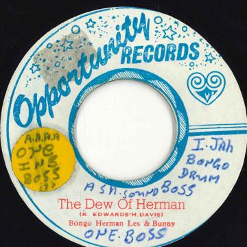 【中古】ジャマイカ7” Bongo Herman , Bongo Les &amp; Bin The Dew Of Herman / Jud Jad none Opportunity Records /00050