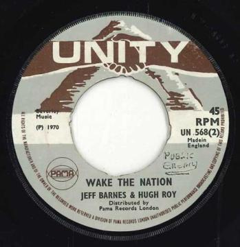 【中古】英7” Jeff Barnes (2) / Jeff Barnes 1,000 Tons Of Version / Wake The Nation UN568 Unity /00050