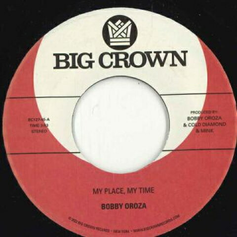 ・アーティスト Bobby Oroza ・タイトル My Place, My Time / Through These Tears ・レーベル・型番 Big Crown Records BC127 ・フォーマット 7インチレコード ・コンディション(盤) 新品 (M) ・コンディション(ジャケット) ・コンディション(帯) オビなし ・特記事項 サンプル画像です。実際の商品の画像ではありません 商品写真はバーコード/カタログ番号に対応したサンプル画像ですので、お送りする商品の画像ではありません。帯やライナーなどの付属品は、特記事項に記載されている場合のみ含まれます。プロモやカラーレコードなどの仕様についても、該当する場合のみ特記事項に記載しています。 【ご購入前に必ずご確認ください】 ・本店サイト(www.recordcity.jp)とは価格、送料が違います ・本店サイト、その他支店のオーダーとは同梱発送できません ・注文確定後に別の注文を頂いた場合、注文同士の同梱は致しかねます。 ・別倉庫から発送しているため、店頭受け渡しは対応しておりません ・一部商品は他の通販サイトでも販売しているため、ご注文のタイミングによっては商品のご用意ができない場合がございます。 ・土日祝日はお休みです 金曜・祝前日9時以降のご連絡またはご入金は、返答または発送が週明け・祝日明けに順次対応となります。 ・ご購入後のキャンセル不可 ご購入後のキャンセルはいかなる理由においてもお受けできません。ご了承の上、ご購入くださいませ。 ・日本郵便(ゆうパック/ゆうメール)によるお届けになります。 ・中古品であることをご理解ください 当ストアでは中古商品を主に販売しております。中古品であることをご理解の上ご購入ください。また、一部商品はRecordCityオンラインストアで試聴可能です。 ・返品について お客様のご都合による返品は一切承っておりません。 表記の内容と実際の商品に相違がある場合、また針飛び等で返品・返金をご希望される場合は、商品の到着後1週間以内にご連絡ください。商品の返送をこちらで確認後、キャンセル・返金を行います。 コンディションVG以下の商品は返品できません。プレイに影響のない表面のこすれ傷、プレス起因のノイズ盤は返品の対象外です。 【コンディション表記】 ・ほぼ新品(M-)(Like New) 完全な新品。未使用。当店ではほぼ使用しません ・非常に良い(EX)(Excellent) 中古盤として美品な状態。わずかな経年を感じるものの傷みを感じさせない、当店基準で最高の状態 ・良い(VG+)(Very Good Plus) 丁寧に扱われた中古品で、軽い使用感がみられる。 ・可(VG)(Acceptable) 使い込まれた中古品で、「良い」よりもさらに使用感がみられる。 ・悪い(VG-)(Bad) 状態が悪いアイテム。使用の保障はなく、再生不可、針飛び、目立つノイズがあるかもしれない。状態によるクレーム不可。返品不可。 ・非常に悪い(G)(Very Bad) 「悪い」よりさらに状態が悪いアイテム。使用の保障はなく、再生不可、針飛び、目立つノイズがあるかもしれない。状態によるクレーム不可。返品不可。 ・ジャンク(Fair)(Junk/Fair) 割れている、反っている、水ダメージがある、カビ、ジャケットが分離している、ひどい書き込み、ひどい擦れなど最低の状態。使用の保障はなく、再生不可、針飛び、目立つノイズがあるかもしれない。状態によるクレーム不可。返品不可。 ・ジャンク(Poor)(Junk/Poor) 割れている、反っている、水ダメージがある、カビ、ジャケットが分離している、ひどい書き込み、ひどい擦れなど最低の状態。使用の保障はなく、再生不可、針飛び、目立つノイズがあるかもしれない。状態によるクレーム不可。返品不可。