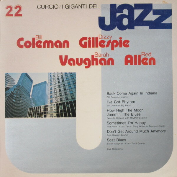 【中古】LP Bill Coleman / Dizzy Gillespie I Giganti Del Jazz Vol. 22 GJ22 Curcio /00400