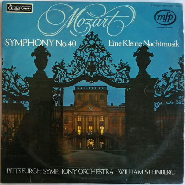 【中古】LP Wolfgang Amadeus Mozart , Will Symphony No.40 / Eine Kleine Nachtmusik MFP6005 Music For Pleasure /00260