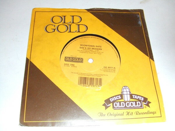 Artist Name: B - 【中古】7” Boomtown Rats Shes So Modern OG9971 Old Gold /00080