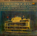 【中古】米LP Johann Sebastian Bach, Fernand A Bach Program At The Royal Festival Hall SG7225 Capitol Records /00260