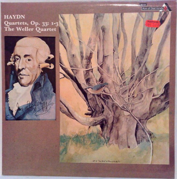 【中古】英LP Haydn - The Weller Quartet Quartets, Op. 33: 1-3 SDD278 ACE OF DIAMONDS /00260