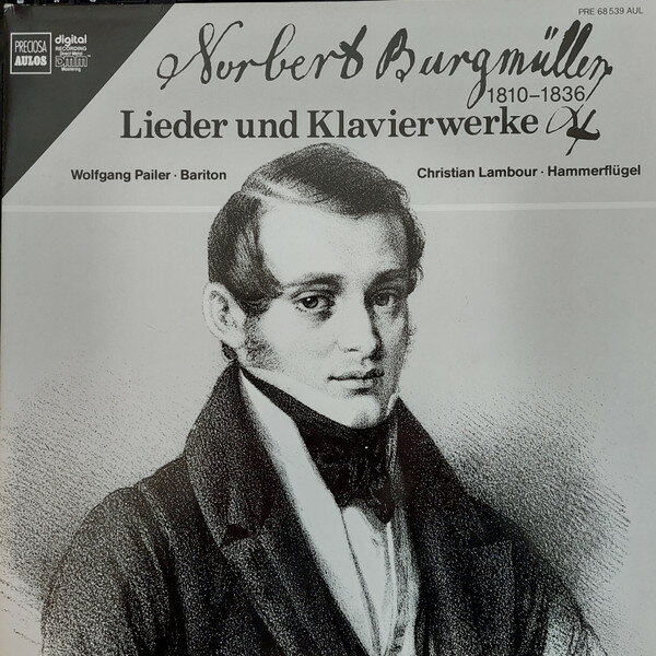 【中古】輸入LP Norbert Burgmuller, Wolfgang P Lieder Und Klavierwerke PRE68539AUL PRECIOSA AULOS /00400