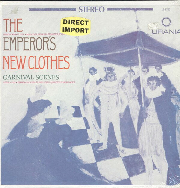 【中古】米LP Kurt Striegler, Collegium Musi The Emperors New Clothes / Carnival Scenes US57122 URANIA RECORDS /00260