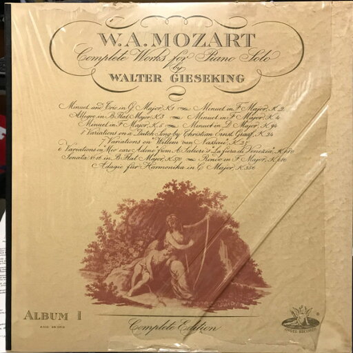 【中古】米LP Wolfgang Amadeus Mozart - Walt Complete Works For Piano Solo, Volume I ANG35068 Angel Records /00260 【中古】米LP Wolfgang Amadeus Mozart - Walt Complete Works For Piano Solo, Volume I ANG35068 Angel Records /00260