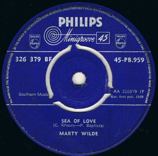 【中古】英7” Marty Wilde Sea Of Love / Teenage Tears 45PB959,326379B Philips /00080 【中古】英7” Marty Wilde Sea Of Love / Teenage Tears 45PB959,326379B Philips /00080