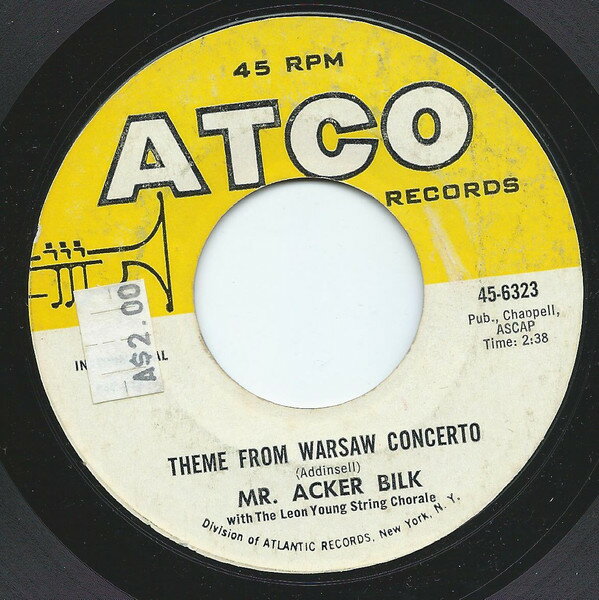 ・アーティスト Acker Bilk, The Leon Young String Chorale ・タイトル Theme From Warsaw Concerto ・レーベル・型番 ATCO Records 456323 ・フォーマット 7インチレコード ・コンディション(盤) 可 (VG) ・コンディション(ジャケット) ・コンディション(帯) オビなし ・特記事項 【盤に小さいキズ】 サンプル画像です。実際の商品の画像ではありません 商品写真はバーコード/カタログ番号に対応したサンプル画像ですので、お送りする商品の画像ではありません。帯やライナーなどの付属品は、特記事項に記載されている場合のみ含まれます。プロモやカラーレコードなどの仕様についても、該当する場合のみ特記事項に記載しています。 【ご購入前に必ずご確認ください】 ・本店サイト(www.recordcity.jp)とは価格、送料が違います ・本店サイト、その他支店のオーダーとは同梱発送できません ・注文確定後に別の注文を頂いた場合、注文同士の同梱は致しかねます。 ・別倉庫から発送しているため、店頭受け渡しは対応しておりません ・一部商品は他の通販サイトでも販売しているため、ご注文のタイミングによっては商品のご用意ができない場合がございます。 ・土日祝日はお休みです 金曜・祝前日9時以降のご連絡またはご入金は、返答または発送が週明け・祝日明けに順次対応となります。 ・ご購入後のキャンセル不可 ご購入後のキャンセルはいかなる理由においてもお受けできません。ご了承の上、ご購入くださいませ。 ・日本郵便(ゆうパック/ゆうメール)によるお届けになります。 ・中古品であることをご理解ください 当ストアでは中古商品を主に販売しております。中古品であることをご理解の上ご購入ください。また、一部商品はRecordCityオンラインストアで試聴可能です。 ・返品について お客様のご都合による返品は一切承っておりません。 表記の内容と実際の商品に相違がある場合、また針飛び等で返品・返金をご希望される場合は、商品の到着後1週間以内にご連絡ください。商品の返送をこちらで確認後、キャンセル・返金を行います。 コンディションVG以下の商品は返品できません。プレイに影響のない表面のこすれ傷、プレス起因のノイズ盤は返品の対象外です。 【コンディション表記】 ・ほぼ新品(M-)(Like New) 完全な新品。未使用。当店ではほぼ使用しません ・非常に良い(EX)(Excellent) 中古盤として美品な状態。わずかな経年を感じるものの傷みを感じさせない、当店基準で最高の状態 ・良い(VG+)(Very Good Plus) 丁寧に扱われた中古品で、軽い使用感がみられる。 ・可(VG)(Acceptable) 使い込まれた中古品で、「良い」よりもさらに使用感がみられる。 ・悪い(VG-)(Bad) 状態が悪いアイテム。使用の保障はなく、再生不可、針飛び、目立つノイズがあるかもしれない。状態によるクレーム不可。返品不可。 ・非常に悪い(G)(Very Bad) 「悪い」よりさらに状態が悪いアイテム。使用の保障はなく、再生不可、針飛び、目立つノイズがあるかもしれない。状態によるクレーム不可。返品不可。 ・ジャンク(Fair)(Junk/Fair) 割れている、反っている、水ダメージがある、カビ、ジャケットが分離している、ひどい書き込み、ひどい擦れなど最低の状態。使用の保障はなく、再生不可、針飛び、目立つノイズがあるかもしれない。状態によるクレーム不可。返品不可。 ・ジャンク(Poor)(Junk/Poor) 割れている、反っている、水ダメージがある、カビ、ジャケットが分離している、ひどい書き込み、ひどい擦れなど最低の状態。使用の保障はなく、再生不可、針飛び、目立つノイズがあるかもしれない。状態によるクレーム不可。返品不可。