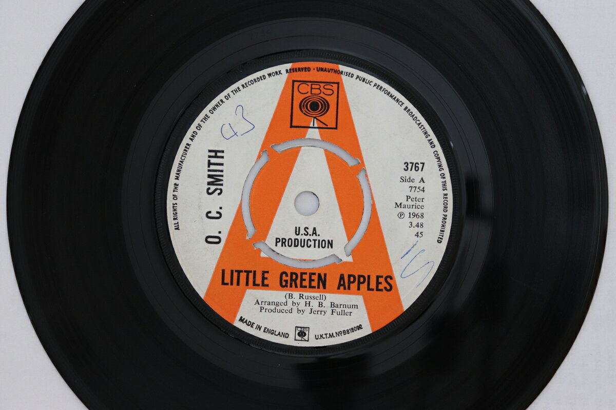 英7” OC Smith Little Green Apples / Gas, Food, Lodging 3767 CBS プロモ /00080