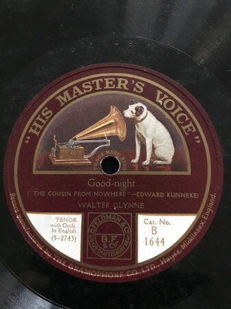 【中古】78RPM/SP Walter Glynne The Cousin From Nowhere - Good Night / Shores Of Mi B1644 HIS MASTERS VOICE /00500