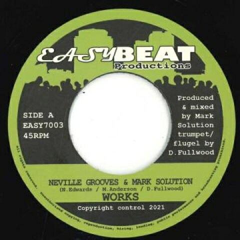 ・アーティスト Neville Grooves, Mark Solution ・タイトル Works / Version ・レーベル・型番 Easy Beat EASY7003 ・フォーマット 7" ・コンディション(盤) 新品 (M) ・コンディション(ジャケット) ・コンディション(帯) オビなし ・特記事項 サンプル画像です。実際の商品の画像ではありません 商品写真はバーコード/カタログ番号に対応したサンプル画像ですので、お送りする商品の画像ではありません。帯やライナーなどの付属品は、特記事項に記載されている場合のみ含まれます。プロモやカラーレコードなどの仕様についても、該当する場合のみ特記事項に記載しています。 【ご購入前に必ずご確認ください】 ・本店サイト(www.recordcity.jp)とは価格、送料が違います ・本店サイト、その他支店のオーダーとは同梱発送できません ・注文確定後に別の注文を頂いた場合、注文同士の同梱は致しかねます。 ・別倉庫から発送しているため、店頭受け渡しは対応しておりません ・一部商品は他の通販サイトでも販売しているため、ご注文のタイミングによっては商品のご用意ができない場合がございます。 ・土日祝日はお休みです 金曜・祝前日9時以降のご連絡またはご入金は、返答または発送が週明け・祝日明けに順次対応となります。 ・ご購入後のキャンセル不可 ご購入後のキャンセルはいかなる理由においてもお受けできません。ご了承の上、ご購入くださいませ。 ・日本郵便(ゆうパック/ゆうメール)によるお届けになります。 ・中古品であることをご理解ください 当ストアでは中古商品を主に販売しております。中古品であることをご理解の上ご購入ください。また、一部商品はRecordCityオンラインストアで試聴可能です。 ・返品について お客様のご都合による返品は一切承っておりません。 表記の内容と実際の商品に相違がある場合、また針飛び等で返品・返金をご希望される場合は、商品の到着後1週間以内にご連絡ください。商品の返送をこちらで確認後、キャンセル・返金を行います。 コンディションVG以下の商品は返品できません。プレイに影響のない表面のこすれ傷、プレス起因のノイズ盤は返品の対象外です。 【コンディション表記】 ・ほぼ新品(M-)(Like New) 完全な新品。未使用。当店ではほぼ使用しません ・非常に良い(EX)(Excellent) 中古盤として美品な状態。わずかな経年を感じるものの傷みを感じさせない、当店基準で最高の状態 ・良い(VG+)(Very Good Plus) 丁寧に扱われた中古品で、軽い使用感がみられる。 ・可(VG)(Acceptable) 使い込まれた中古品で、「良い」よりもさらに使用感がみられる。 ・悪い(VG-)(Bad) 状態が悪いアイテム。使用の保障はなく、再生不可、針飛び、目立つノイズがあるかもしれない。状態によるクレーム不可。返品不可。 ・非常に悪い(G)(Very Bad) 「悪い」よりさらに状態が悪いアイテム。使用の保障はなく、再生不可、針飛び、目立つノイズがあるかもしれない。状態によるクレーム不可。返品不可。 ・ジャンク(Fair)(Junk/Fair) 割れている、反っている、水ダメージがある、カビ、ジャケットが分離している、ひどい書き込み、ひどい擦れなど最低の状態。使用の保障はなく、再生不可、針飛び、目立つノイズがあるかもしれない。状態によるクレーム不可。返品不可。 ・ジャンク(Poor)(Junk/Poor) 割れている、反っている、水ダメージがある、カビ、ジャケットが分離している、ひどい書き込み、ひどい擦れなど最低の状態。使用の保障はなく、再生不可、針飛び、目立つノイズがあるかもしれない。状態によるクレーム不可。返品不可。