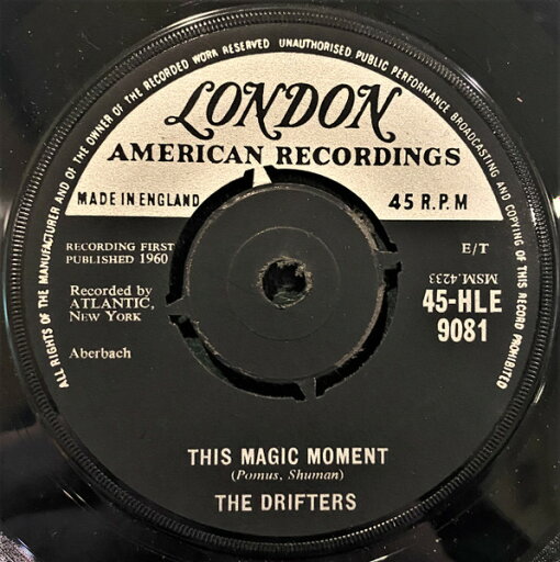【中古】英7” Drifters This Magic Moment 45HLE9081 London Records, Lond /00080 【中古】英7” Drifters This Magic Moment 45HLE9081 London Records, Lond /00080