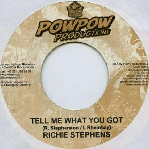 【新品】ジャマイカ7” Richie Stephens / General Degr Tell Me What You Got / Right Now Pow Pow /00048 【新品】ジャマイカ7” Richie Stephens / General Degr Tell Me What You Got / Right Now Pow Pow /00048