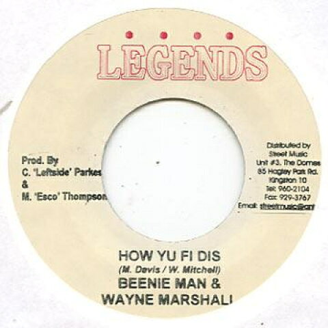 ・アーティスト Beenie Man, Wayne Marshall / Calico, Left Side ・タイトル How Yu Fi Dis / Haters ・レーベル・型番 ・フォーマット 7" ・コンディション(盤) 新品 (M) ・コンディション(ジャケット) ・コンディション(帯) オビなし ・特記事項 サンプル画像です。実際の商品の画像ではありません 商品写真はバーコード/カタログ番号に対応したサンプル画像ですので、お送りする商品の画像ではありません。帯やライナーなどの付属品は、特記事項に記載されている場合のみ含まれます。プロモやカラーレコードなどの仕様についても、該当する場合のみ特記事項に記載しています。 【ご購入前に必ずご確認ください】 ・本店サイト(www.recordcity.jp)とは価格、送料が違います ・本店サイト、その他支店のオーダーとは同梱発送できません ・注文確定後に別の注文を頂いた場合、注文同士の同梱は致しかねます。 ・別倉庫から発送しているため、店頭受け渡しは対応しておりません ・一部商品は他の通販サイトでも販売しているため、ご注文のタイミングによっては商品のご用意ができない場合がございます。 ・土日祝日はお休みです 金曜・祝前日9時以降のご連絡またはご入金は、返答または発送が週明け・祝日明けに順次対応となります。 ・ご購入後のキャンセル不可 ご購入後のキャンセルはいかなる理由においてもお受けできません。ご了承の上、ご購入くださいませ。 ・日本郵便(ゆうパック/ゆうメール)によるお届けになります。 ・中古品であることをご理解ください 当ストアでは中古商品を主に販売しております。中古品であることをご理解の上ご購入ください。また、一部商品はRecordCityオンラインストアで試聴可能です。 ・返品について お客様のご都合による返品は一切承っておりません。 表記の内容と実際の商品に相違がある場合、また針飛び等で返品・返金をご希望される場合は、商品の到着後1週間以内にご連絡ください。商品の返送をこちらで確認後、キャンセル・返金を行います。 コンディションVG以下の商品は返品できません。プレイに影響のない表面のこすれ傷、プレス起因のノイズ盤は返品の対象外です。 【コンディション表記】 ・ほぼ新品(M-)(Like New) 完全な新品。未使用。当店ではほぼ使用しません ・非常に良い(EX)(Excellent) 中古盤として美品な状態。わずかな経年を感じるものの傷みを感じさせない、当店基準で最高の状態 ・良い(VG+)(Very Good Plus) 丁寧に扱われた中古品で、軽い使用感がみられる。 ・可(VG)(Acceptable) 使い込まれた中古品で、「良い」よりもさらに使用感がみられる。 ・悪い(VG-)(Bad) 状態が悪いアイテム。使用の保障はなく、再生不可、針飛び、目立つノイズがあるかもしれない。状態によるクレーム不可。返品不可。 ・非常に悪い(G)(Very Bad) 「悪い」よりさらに状態が悪いアイテム。使用の保障はなく、再生不可、針飛び、目立つノイズがあるかもしれない。状態によるクレーム不可。返品不可。 ・ジャンク(Fair)(Junk/Fair) 割れている、反っている、水ダメージがある、カビ、ジャケットが分離している、ひどい書き込み、ひどい擦れなど最低の状態。使用の保障はなく、再生不可、針飛び、目立つノイズがあるかもしれない。状態によるクレーム不可。返品不可。 ・ジャンク(Poor)(Junk/Poor) 割れている、反っている、水ダメージがある、カビ、ジャケットが分離している、ひどい書き込み、ひどい擦れなど最低の状態。使用の保障はなく、再生不可、針飛び、目立つノイズがあるかもしれない。状態によるクレーム不可。返品不可。